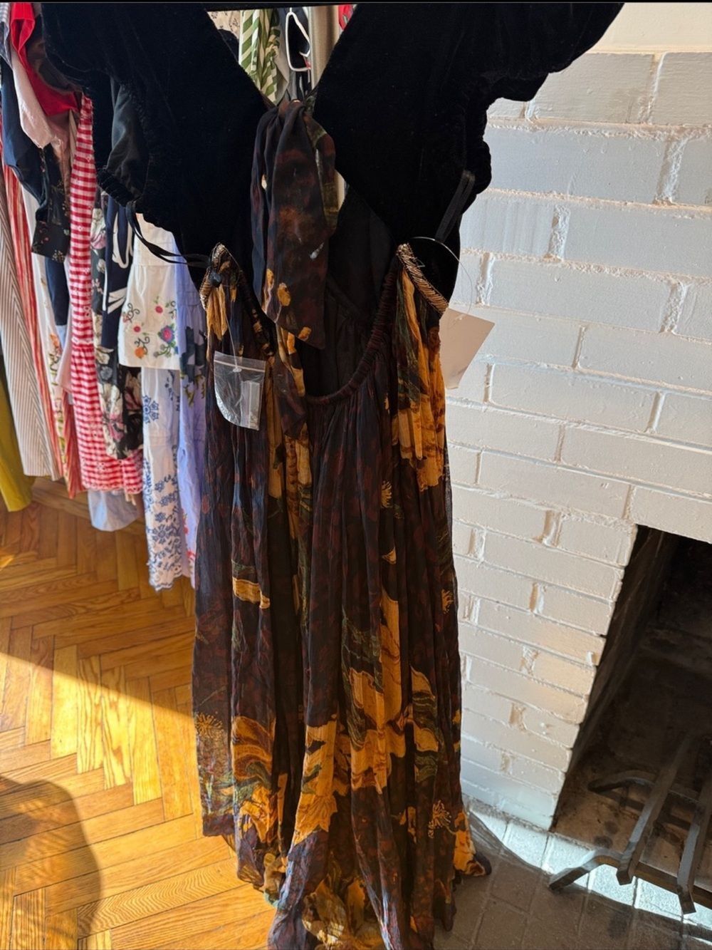 Free People Colette Maxi Dress Black Size 8 - Picture 8 of 11